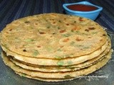 Oats and spring onion parantha
