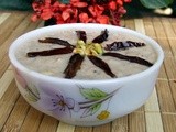 Oats porridge in soy milk with a medley of dry fruits and nuts