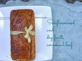Sunflower seed and Dry fruits Cornmeal loaf (egg less and butter free)