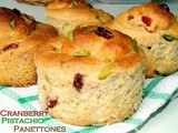 Whole Wheat Cranberry Pistachio Mini Panettones # Twelveloaves