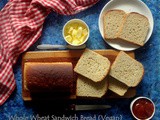 Whole Wheat Sandwich Bread Autolyse Method (Vegan)