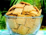 Whole Wheat Sesame Crackers (Vegan) - Healthy Snacking