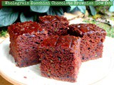 Wholegrain Zucchini Chocolate Brownies (Low Fat)