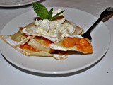 Fresh Peach Crepes