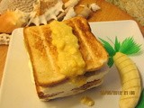 Grilled Banana Ice Cream Sandwich