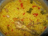 Chicken paella (spanish chicken rice)