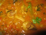 Yogurt based mutton curry (aatukari thayir kulambu)