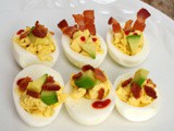 Bacon & Avocado Deviled Eggs #FantasticalFoodFight