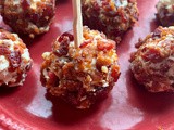 Bacon Mini Cheese Balls on a Stick