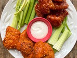 Baked Boneless Buffalo and Honey bbq Wings