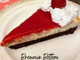 Brownie Bottom Raspberry Cheesecake