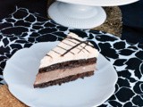 Brownie Tuxedo Cheesecake