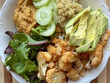 Buffalo Cauliflower Quinoa Bowls