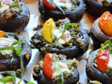 Caprese Stuffed Portobello Mushrooms