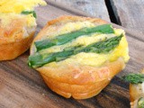 Cheddar Asparagus Mini Quiche #BrunchWeek