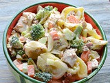 Chicken, Bacon, Ranch Tortellini Pasta Salad