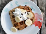 Chocolate Banana Waffles