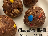 Chocolate m&m Energy Balls (No Bake)