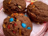 Chocolate m&m Pretzel Cookies