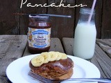 Chocolate Peanut Butter Banana Pancakes