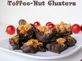 Dark Chocolate Toffee-Nut Clusters {12 Weeks of Christmas Treats}