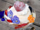 Fruits & Flowers Ice Cream Sundae
