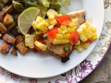 Garlic-Lime Chicken with Corn Relish