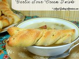 Garlic Sour Cream Twists
