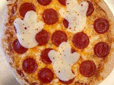 Ghostly Pepperoni Pizza