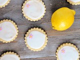 Glazed Lemon Shortbread Cookies