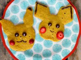 Gluten Free Banana Oat {Pikachu} Pancakes