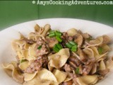 Ground Beef Stroganoff