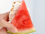 Ice Cream Stuffed Watermelon Wedges