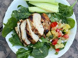 Jerk Chicken Salad with Pineapple Pico de Gallo