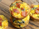 Mini Bacon & Greens Quiche