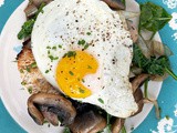 Mushroom, Greens, & Fried Egg Sandwich