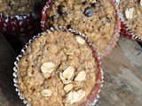 Oatmeal Applesauce Muffins #appleweek