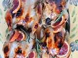 Orange Glazed Cornish Game Hens