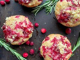 Orange Muffins with Cranberry Rosemary Compote