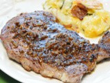 Pan Broiled Steaks with Whiskey Sauce #FoodNFlix