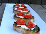 Pesto & Roasted Tomato Crostini