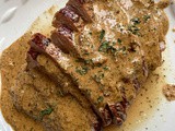 Pork Loin with Creamy Garlic Herb Sauce