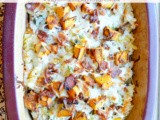 Roasted Buttercup Squash & Bacon Pasta
