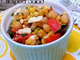 Roasted Vegetable Chickpea Salad