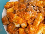 Romesco Gnocchi with Sausage