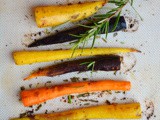 Rosemary Roasted Rainbow Carrots