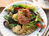 Sesame Garlic Glazed Chicken with Stir Fry Veggies #FoodnFlix