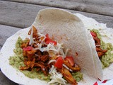 Shredded Chicken & Guac Tacos