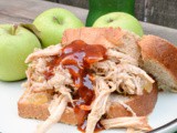 Slow Cooker Smoky Apple Pulled Pork #AppleWeek