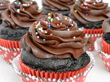 Small Batch Chocolate Cupcakes #ChocolateCakeDay